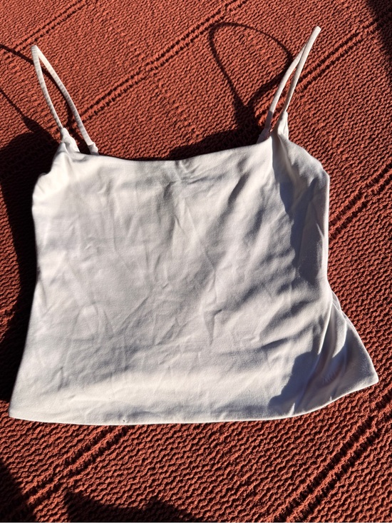 Aritzia Tops - Aritzia White Slim Spaghetti-Strap Cami